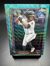 2025 Topps Pro Debut Chrome Echedry Vargas Aqua /75 Pdc-155