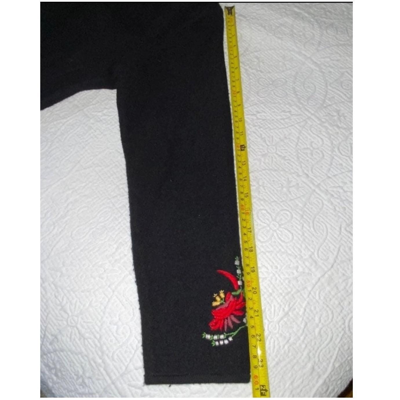 Pendleton Vintage Merino Wool Black Embroidered W… - image 9