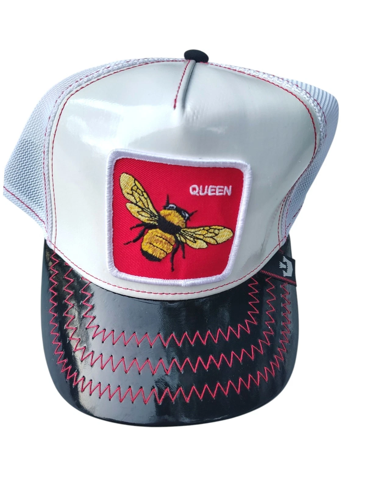 Goorin Bros The Farm Animal Trucker SnapBack Hat The Red Queen Bee New