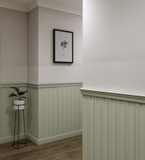 Wall Panelling Wainscoting Kit Painted – Wave4 | Dado Rail & Skirting Board