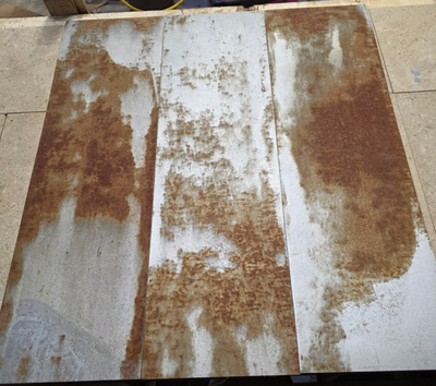 #ad 3pc. Reclaimed Flat Galvanized Metal Sheets 36quot; x 10 1 4quot; Rustic Vintage Tin $15.00