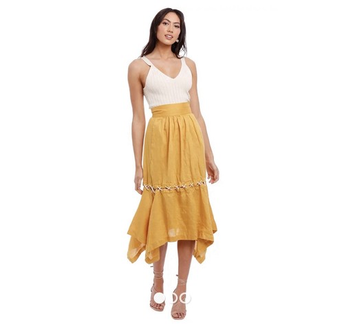 Significant Other ariana ribbed knit cropped womens cream tank top size 2 $149 - Picture 1 of 5