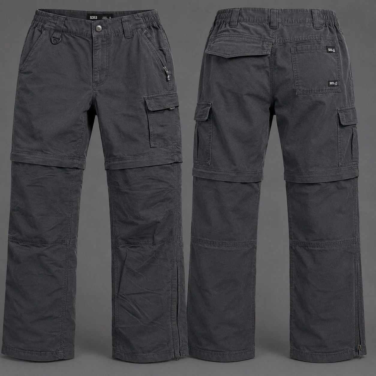Columbia Pants Mens MEDIUM Black Convertible Cargo PFG Nylon Fishing Lightweight