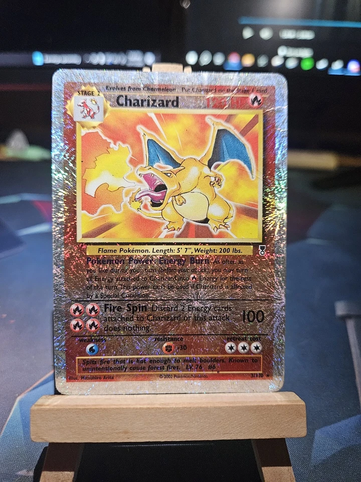 Редкая обратная голографическая карта Pokémon TCG Charizard Legendary Collection 3/110 DMG - Изображение 3 из 4