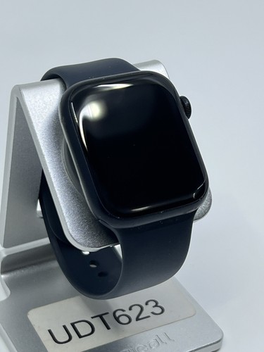 Apple Watch Series 8 45mm Cellular Midnight Aluminum Case Midnight Sport Band - Picture 4 of 10