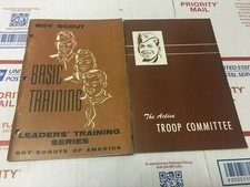 Lot of 2  Leader Basic Training & Troop Committee - Boy Scouts of America 1959