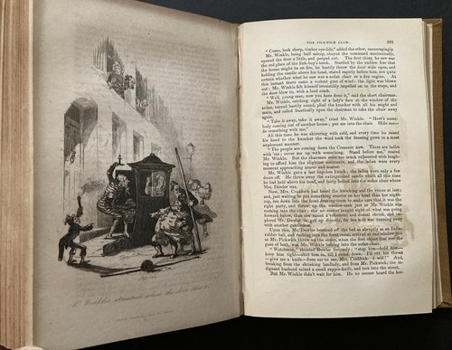 Pickwick Papers 1842 Charles Dickens CHAPMAN & HALL LONDON 43 ENGRAVINGS Rare - Picture 20 of 22