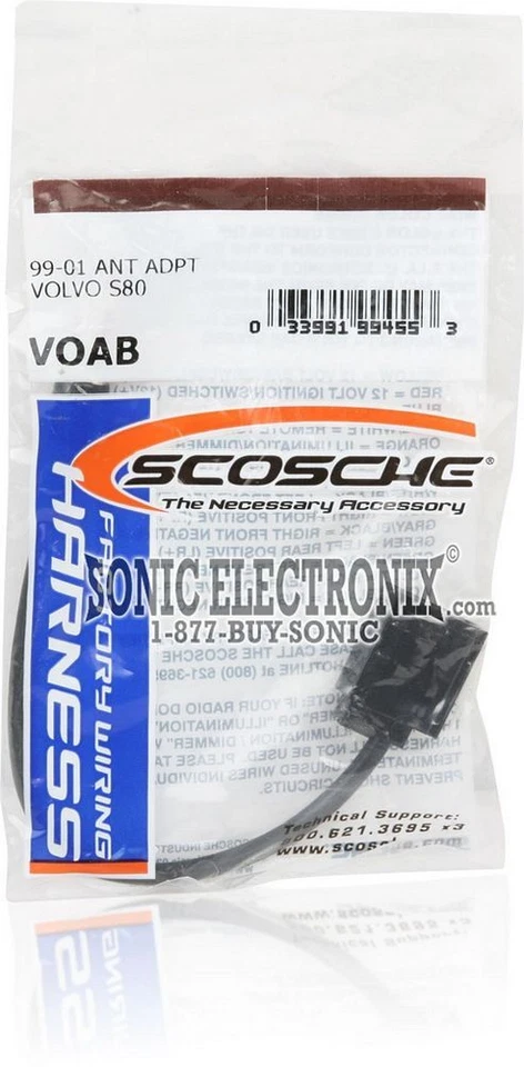 Антенный адаптер Scosche VOAB для автомобилей Volvo S80 1999-up годов выпуска - Изображение 3 из 3