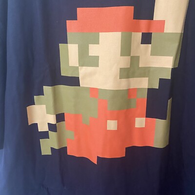 Super Mario Bro XXXL Dark Gray SNES Nintendo Jump Classic 80s New Video Game