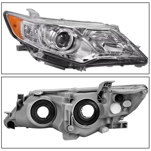 Right+Left Headlights For 2012-2014 Toyota Camry Halogen Type Chrome Projector - Bild 3 von 11
