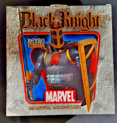 BLACK KNIGHT~MINI-BUST~RETRO VERSION~LE 1500~MARVEL~BOWEN BLACK KNIGHT~MINI-BUST~RETRO VERSION~LE 1500~MARVEL~BOWEN