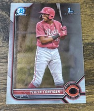 2022 Bowman Draft Chrome Base #BDC-199 Yerlin Confidan - Cincinnati Reds Card