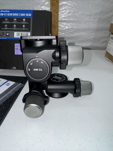 Leofoto GW-01 3-Way Tripod Head Ball Head with Plate /Arca Swiss - Picture 6 of 8