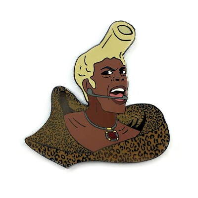 Ruby Rhod Fifth Element Nerdy Cartoon Heady Enamel Festival Hat and Lapel Pin