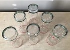 (6) Vintage Libbey Polka Dot Red Green Stripe Tumbler Cooler Glasses — photo 8