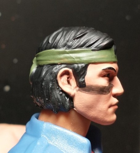 SOLO CABEZA Marvel Legends Cabeza pintada personalizada Gi Joe Clasificado Billy Predator - Imagen 3 de 6