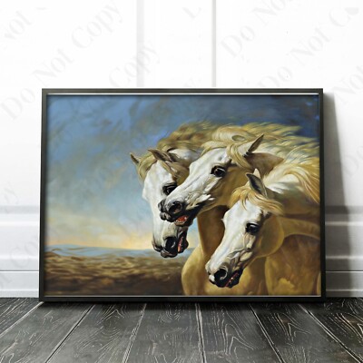 Pharaoh's Horses by John Frederick Herring Sr Horse Wall Art Poster Print