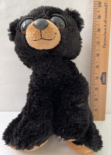 Aurora 10" Dreamy Eyes Barnam Black Bear Plush Stuffed Animal Soft Toy EUC - Picture 2 of 12