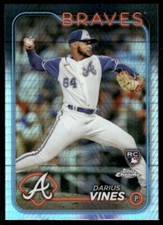 2024 Topps Chrome #197 Darius Vines Prism Refractors