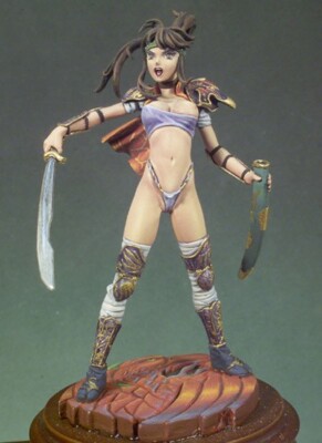 3D Miniatures Chica Manga G-038 80 mm 1/22 Andrea Miniatures New Pin Up