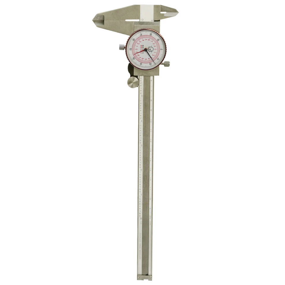 8'' / 200MM Dual Reading Dial Caliper Shockproof Scale Metric SAE Standard INCH - Image 2 of 4