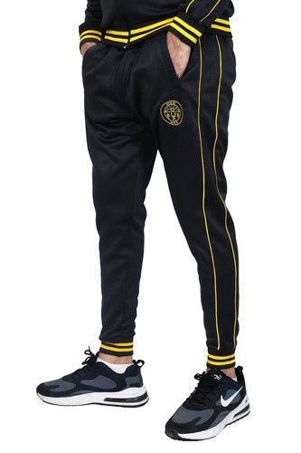 New Mens Tracksuit Top Full Zip Hoddie Original Tricot Polyester,Stripe Design - Picture 4 of 21