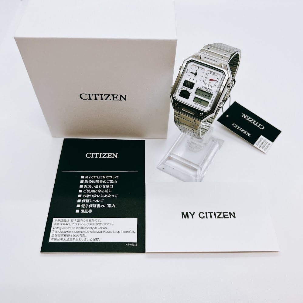 CITIZEN COLLECTION JG2120-65A RECORD LABEL Thermo Sensor Watch Ana