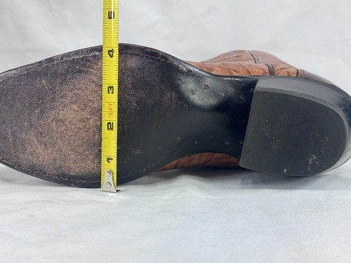 Vintage Texas Imperial Golden Buckboard Cowboystiefel M81 Handmade Distressed Leder - Bild 15 von 17