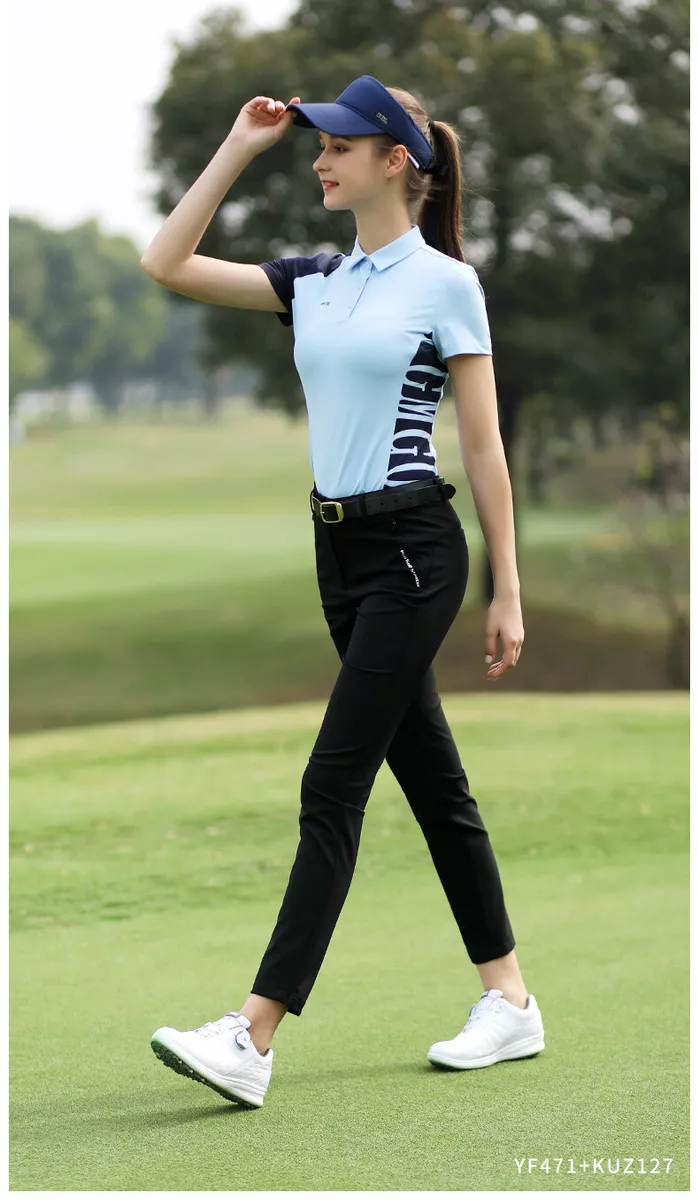 Women Golf Pants Lady Slim Fit Trousers High Elastic Waterproof Breathable  New