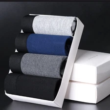 4PCS Mens Boxer Modal Boxer Briefs Microfiber Underpants for Men Undies