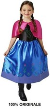 CARNEVALE HALLOWEEN FROZEN COSTUME ANNA 7/8 ANNI ORIGINALE DISNEY VESTITO
