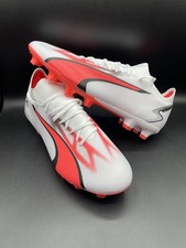 New Puma Ultra Match FG AG Soccer Cleats Shoes White 107347-01 Mens Size 13