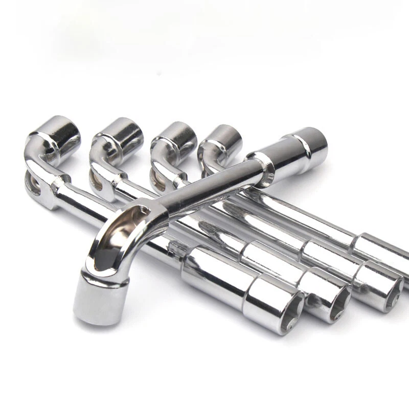 Metric L Shaped Angled Open Hex 6 point Socket Wrench Doubleend Spanner 6mm-24mm - Image 3 of 4