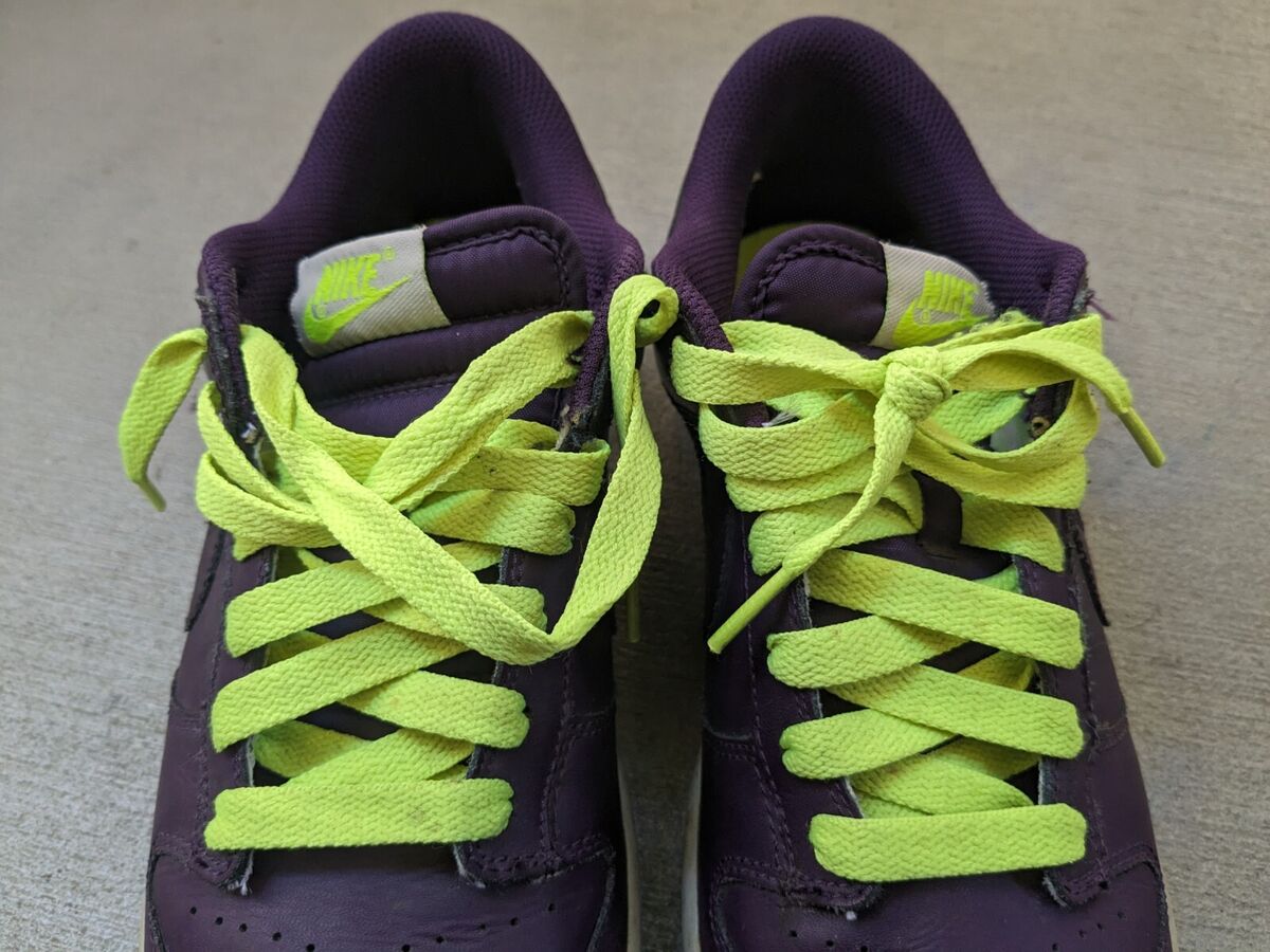 Nike Dunk Low CL Joker Purple Men 9.5 Neon Green Leather Nike Dunk Low CL Joker Purple Men 9.5 Neon Green Leather