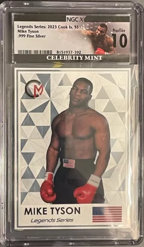 2023 Cook Islands Mike Tyson *NGC-X PL10 SILVER 3grams* Hybrid $1 Foil Coin!!!