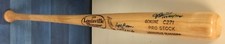 RYNE DUREN & JESSE OROSCO SIGNED LOUISVILLE SLUGGER BAT W/ SAVE INSCRIPTIONS JSA