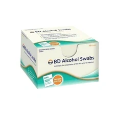 BD Alcohol Swabs Pads 70% Alcohol - IMPROVED THICKER - 100 count boxes - USA