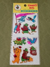 Vintage WOODSY OWL three dimensional stickers puffy new sealed 1980 HOOT TURTLE