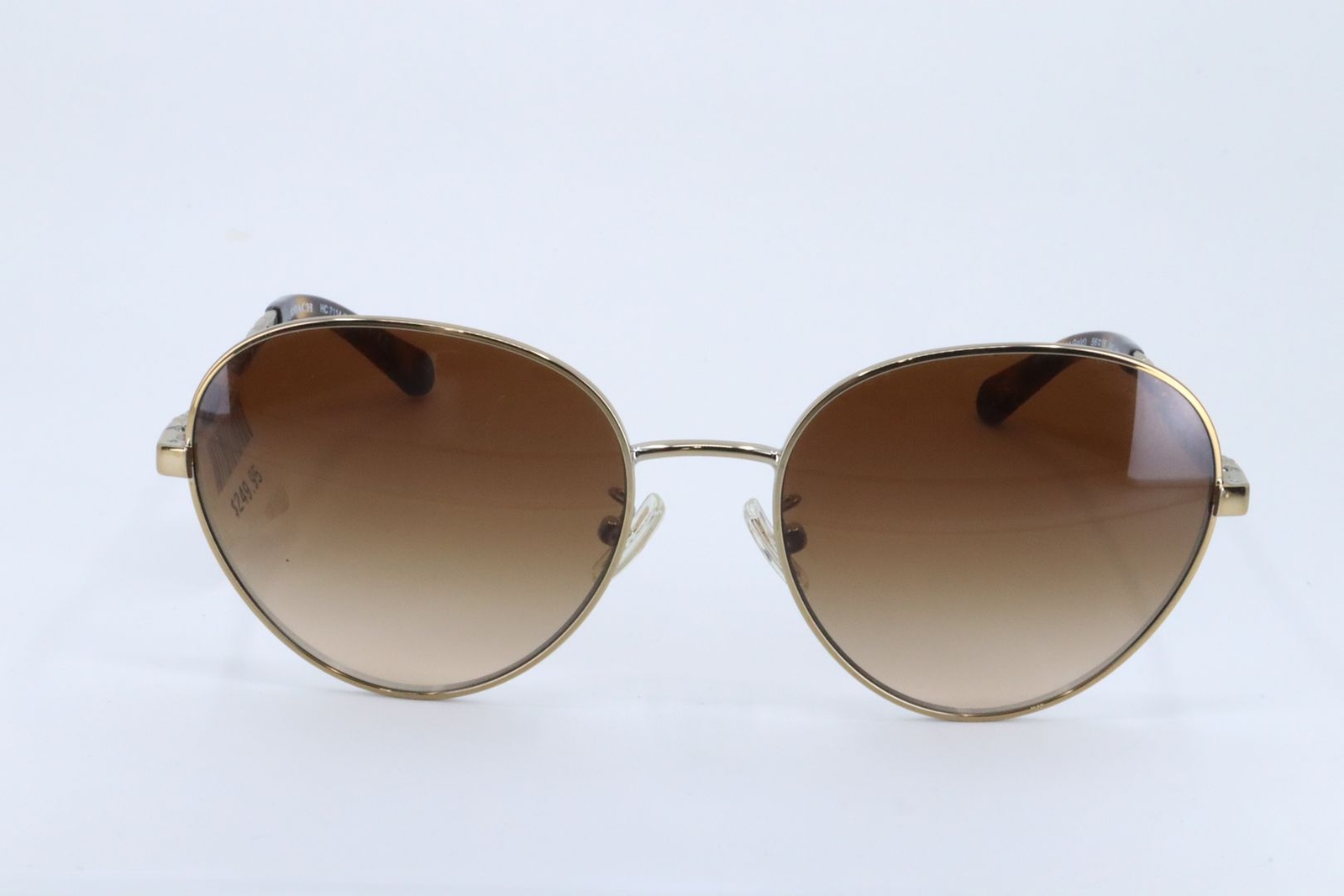 Coach HC7114 Light Gold Aviator Unisex Full Rim 56-18-140 Sunglasses