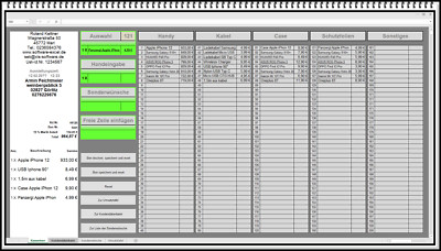 Computerkasse Gastronomie Excel Kassenlösung digitale Kassensoftware Pizzeria