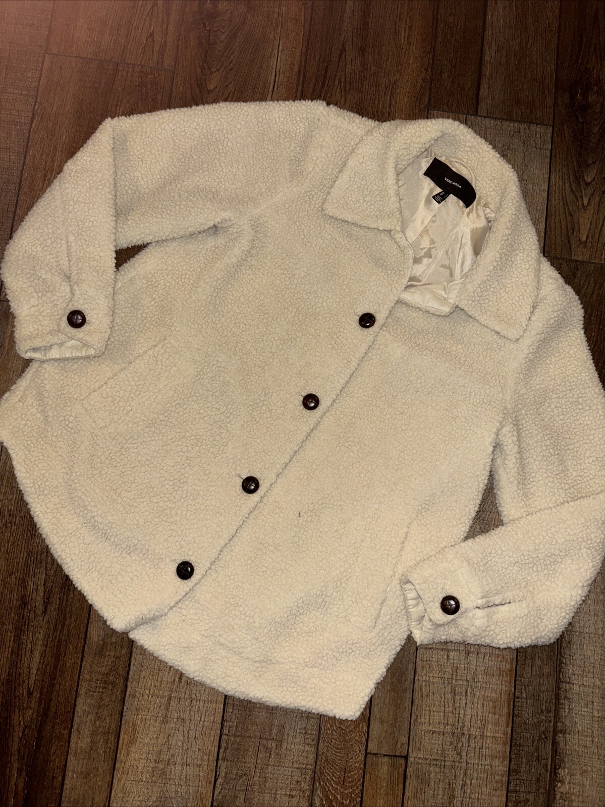 Vero Moda Teddy Soft Jacket Button Oversized Coat… - image 2