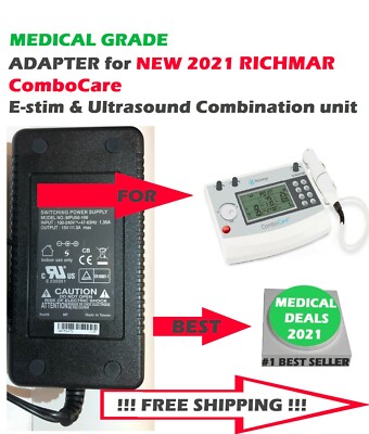 NEW Medical Grade Power ADAPTER for RICHMAR ComboCare E-stim & Ultrasound Device