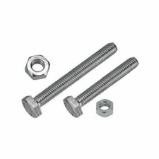 Image of WOT-NOTS SET SCREW & NUT M10 X 40MM PACK OF 2 PWN034 TOP QUALITY ITEM