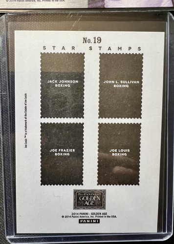 Joe Louis - (3) 2014 Panini Golden Age, Stamp Sticker, Brown Bomber - IBHOF - Picture 6 of 6