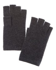 Sofiacashmere Fingerless Cashmere Gloves Women's Grey