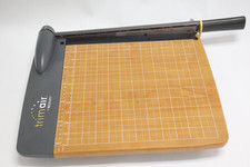  READ  Westcott TrimAir Wood Guillotine Paper Trimmer Cutter 12" Inch