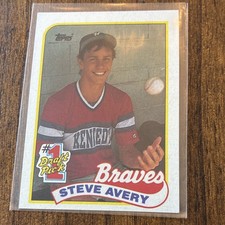 Topps 1989 Steve Avery Card #784 #1 Draft Pick Atlanta Braves MLB Baseball