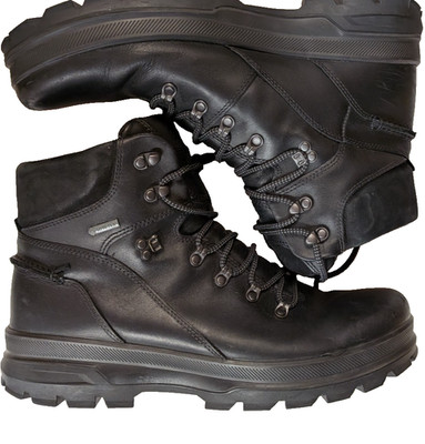 ECCO Rugged Track GTX Boots Mens US 14-14.5 48 EU Black Leather Hiking Gore Tex
