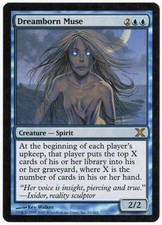 Dreamborn Muse 2007 MTG Core Set 10th Edition Blue Rare Creature NM AZ1