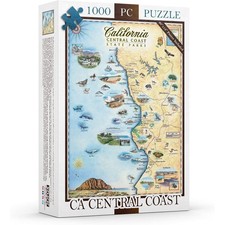 California Central Coast State Park 1000 Piece Jigsaw Puzzle Xplorer Maps New